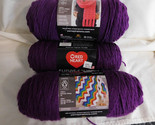 Red Heart Super Saver Dark Orchid lot of 3 No Dye Lot 7 Oz - £10.54 GBP
