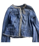 Bebe Women’s Denim Designed Jacket Size Small NWT - £79.68 GBP