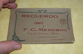 Vtg Recuerdo De F.C. Mexicano Real Photo Postcard Veracruz Railroad Train Mexico - £239.00 GBP