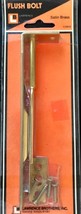 Lawrence 6 1/8&quot; Satin Brass Flush Bolt for Wood Door Min. Thickness 1-1/... - $7.75