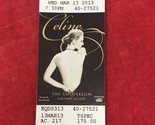 Celine Dion Concert Ticket Mar 13 2013 Caesars Palace The Colosseum LAS ... - £8.93 GBP