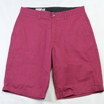 Volcom 33 x 11&quot; Red Frickin&#39; Chino Shorts - £17.19 GBP