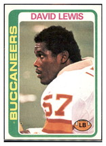 1978 Topps David Lewis  Tampa Bay Buccaneers  RC Football Card VFBMC - $5.90