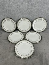 Set Of 6 Farberware Ardsley 485 Fine Porcelain 6&quot; Saucer Plates - £22.07 GBP