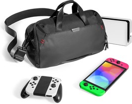 Black Tomtoc Carrying Bag For Nintendo Switch Oled And Switch, Protective Large - £57.93 GBP