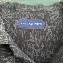 John Ashford Button Up Shirt ~ Sz L ~ Gray  ~ Short Sleeve - £18.08 GBP
