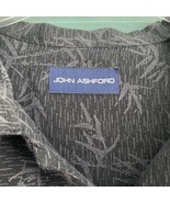 John Ashford Button Up Shirt ~ Sz L ~ Gray  ~ Short Sleeve - £17.64 GBP