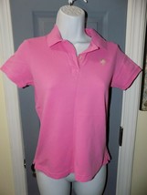 Lilly Pulitzer Shrunken Pink Pique 2 Button Polo Shirt Size XS Women&#39;s EUC - £17.35 GBP