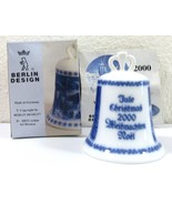 Vintage Berlin Design Jule Christmas 2000 Collectible Bell with Box  - $14.85