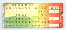 The Who Concierto Ticket Stub Octubre 12 1982 New York Ciudad - £38.28 GBP