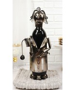 Ebros Lady Family Doctor Metal Wine Bottle Holder Caddy 13.75&quot;H Decor - €29,28 EUR