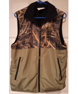 Mens Ducks Unlimited Mossy Oak Shadow Grass Reversible Camo Hunting Vest... - $25.22