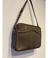 Gucci Sherry Line Leather Satchel Shoulder Bag Pochette Brown Vintage MB... - $489.62 CAD