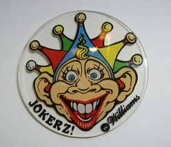 Jokerz Pinball Machine Promo Plastic Jester Clown Nice Drink Coaster Gif... - $21.38