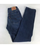 Levis Signature Modern Slim Denim Jeans Womens 6 Blue Stretch Mid Rise S... - $29.99