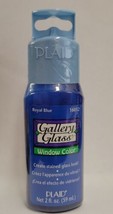 Vtg NIP Plaid Gallery Glass Window Color 2oz Royal Blue 10612 - £7.91 GBP