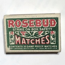 1977 Rosebud Empty Ohio Match Book Matchbox - £5.45 GBP