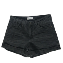 Just USA Authentic Originals Denim Booty Shorts Small Charcoal Wash Cuffed - £11.47 GBP