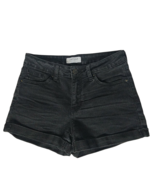 Just USA Authentic Originals Denim Booty Shorts Small Charcoal Wash Cuffed - $281.26 MXN