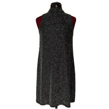 Love Fire Dress Black Women Size Small Metallic Shimmer Keyhole Back Sleeveless - £12.45 GBP