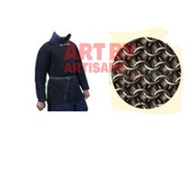 Butted Chain Mail Shirt Black Medieval Chainmail Hauberk Armor Larp SCA ... - $75.00