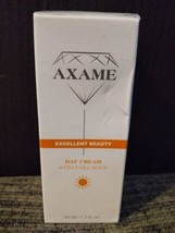 Factory Sealed Axame Day Cream With Collagen 50 mL. FAST SHIPPING Via USPS - $8.79