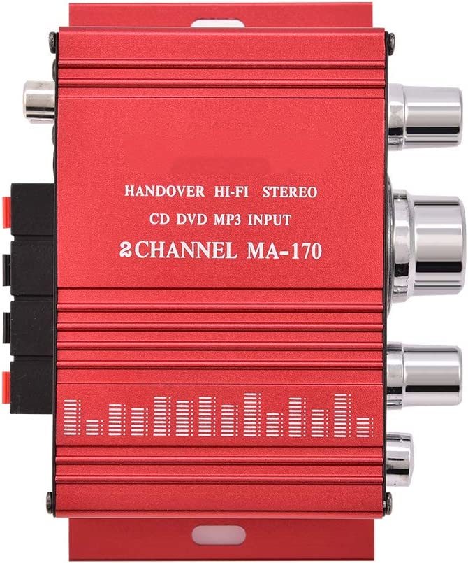 Tihebeyan Audio Amplifier, 12V Dual Channel Mini Audio Amp Portable Powe... - $30.99