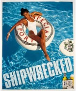 1991 SPECIAL EXPORT Beer Vintage Shipwrecked POSTER Swimsuit Pinup Man Cave - £31.66 GBP