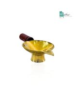 Brass Kapoor Aarti Diya with Wooden Handle - €22,27 EUR