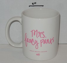 Mrs. Fancy Pants Coffee Mug Cup pink white By Ashley Brooke Designs - $9.55