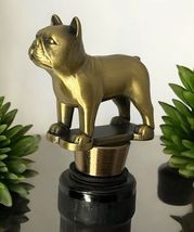 Adorable French Bulldog Frenchie Lover Gold Metal Wine Bottle Stopp... - $269.02 MXN