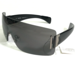 Max Mara Sunglasses MM 617/S 3X9 Black Wrap Frames with black Shield Lens - $41.88