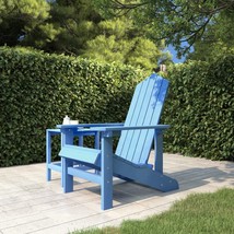 Garden Adirondack Chair HDPE Aqua Blue - £77.59 GBP