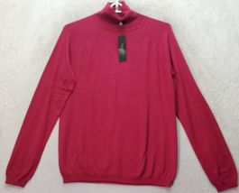 Talbots Sweater Women&#39;s Medium Berry Knit Rayon Long Sleeve Turtleneck P... - $27.73