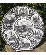 Vtg Wood &amp; Sons London England Tour Destinations 9 3/4&quot; Plate Platter Po... - $46.89 CAD