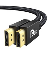 Vesa Certified Displayport Cable 1.4, 8K Dp Cable 6.6Ft (8K@60Hz, 4K@144... - £11.74 GBP