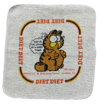 Vtg Garfield 1978 Cannon Dishcloth Washcloth Diet Jim Davis Cotton Unused USA - £8.48 GBP