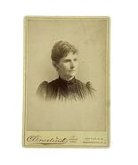 1890s Cabinet Card Woman Photo Clinedinst Photographer Washington DC 4 x... - $23.75