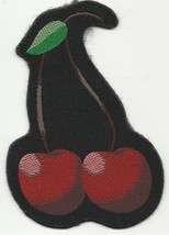 CHERRIES pair of cherries cut out 2013 - shaped SEW ON PATCH - £3.98 GBP