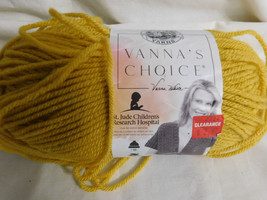 Lion Brand Vanna&#39;s Choice Mustard dye Lot 633000 - $5.99