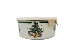 Nikko Christmas Storage Bowl Set #201-04209 6 Piece Enamel on Steel with Covers - $29.70