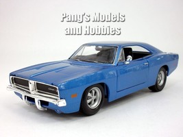 1969 Dodge Charger R/T 1/25 Scale Diecast Model by Maisto - Blue - £27.29 GBP