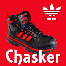 Limited Adidas Originals Chasker Boot Bred Winter Snow Rain Black Red Americana - £126.07 GBP