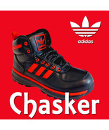 LIMITED ADIDAS ORIGINALS CHASKER BOOT BRED WINTER SNOW RAIN BLACK RED AM... - $159.99