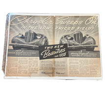 Vintage Original 1960 Chrysler Imperial 2 page Magazine Ad - $18.37