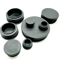 Round Tubing Plug Caps Pipe End Covers Multiple Sizes Ribbed Secure Fit ... - £8.15 GBP+