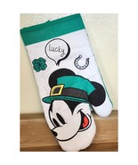 Disney Mickey Mouse St. Patrick&#39;s Day Oven Mitt Full Size Never Used &quot;Lu... - $169.87 MXN