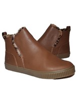 Timberland Skyla Bay Leather Ankle Boot Womens 9 Brown Faux Fur Lined A5U48 - £50.52 GBP