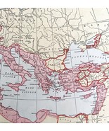 Map 44 BC Roman Dominions Empire 1938 Atlas Print Antique Collectibles DWU7 - $49.10 CAD