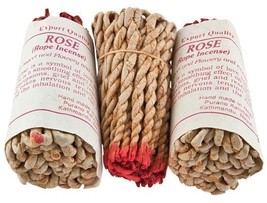 45 pieces Rose Tibetan Rope 3.5&quot; Incense! - £3.90 GBP